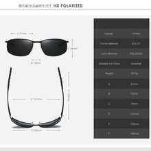 Load image into Gallery viewer, 2022  HD Polarized Sunglasses for Mens Silver Metal Frame Driving Pilot Glasses Eyewear Male Black Shades Gafas De Sol