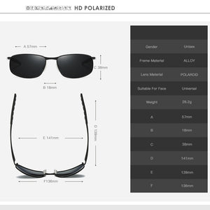2022  HD Polarized Sunglasses for Mens Silver Metal Frame Driving Pilot Glasses Eyewear Male Black Shades Gafas De Sol