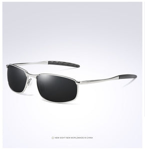 2022  HD Polarized Sunglasses for Mens Silver Metal Frame Driving Pilot Glasses Eyewear Male Black Shades Gafas De Sol