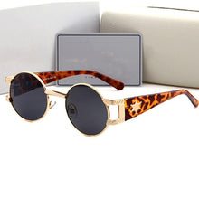 Load image into Gallery viewer, 2023  Metal Carved Round Sunglasses Women Vintage Sun Glasses Men Oval Sunglass Oculos Feminino Lentes Gafas De Sol UV400