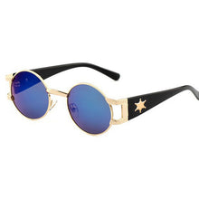 Load image into Gallery viewer, 2023  Metal Carved Round Sunglasses Women Vintage Sun Glasses Men Oval Sunglass Oculos Feminino Lentes Gafas De Sol UV400