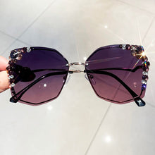 Load image into Gallery viewer, 2022  Rhinestone Sunglasses Women Cut Edge Metal Polygon Sun Glasses  Shades for Female Driving Glasses