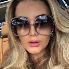 Load image into Gallery viewer, 2022  Round Big Size Oversized Sunglasses Women Brand Designer Sun Glasses For Female  Retro Eyewear