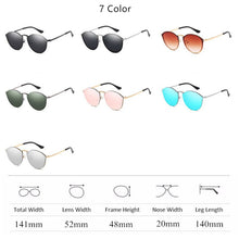 Load image into Gallery viewer, 2023  Round Sunglasses Women Brand Designer CatEye Retro Rimless Sunglass Mirror Sun Glasses Female zonnebril dames