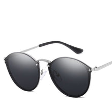 Load image into Gallery viewer, 2023  Round Sunglasses Women Brand Designer CatEye Retro Rimless Sunglass Mirror Sun Glasses Female zonnebril dames