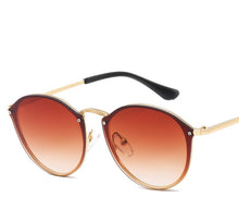 Load image into Gallery viewer, 2023  Round Sunglasses Women Brand Designer CatEye Retro Rimless Sunglass Mirror Sun Glasses Female zonnebril dames