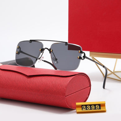 2023  brand  Tend Style for women Sunglasses Men Square Brand Design Frameless Sun Glasses Oculos Retro male