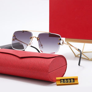 2023  brand  Tend Style for women Sunglasses Men Square Brand Design Frameless Sun Glasses Oculos Retro male