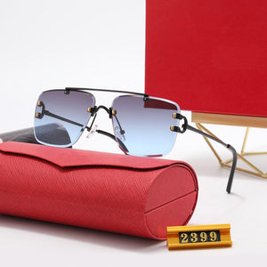 2023  brand  Tend Style for women Sunglasses Men Square Brand Design Frameless Sun Glasses Oculos Retro male