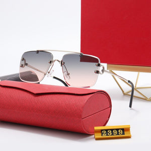 2023  brand  Tend Style for women Sunglasses Men Square Brand Design Frameless Sun Glasses Oculos Retro male
