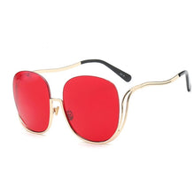 Load image into Gallery viewer, 2023  ladies big frame ladies personality half frame big glasses European and American trend wearing sunglasses
