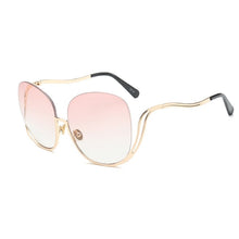 Load image into Gallery viewer, 2023  ladies big frame ladies personality half frame big glasses European and American trend wearing sunglasses