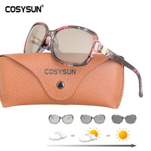 Load image into Gallery viewer, 2022 Luxury lady Photochromic Sunglasses Women Big Frame Polarized women Glasses female shades original oculos with cover