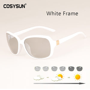 2022 Luxury lady Photochromic Sunglasses Women Big Frame Polarized women Glasses female shades original oculos with cover