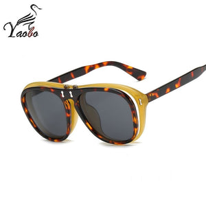 2023 Occhiali da sole pilota da uomo da donna Designer di marca retrò Occhiali da sole a due lenti Occhiali da sole rotondi maschili femminili UV400 Oculos 