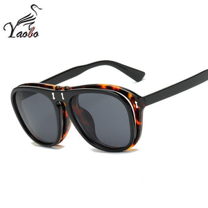 2023 Occhiali da sole pilota da uomo da donna Designer di marca retrò Occhiali da sole a due lenti Occhiali da sole rotondi maschili femminili UV400 Oculos 