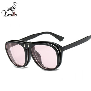 2023 Occhiali da sole pilota da uomo da donna Designer di marca retrò Occhiali da sole a due lenti Occhiali da sole rotondi maschili femminili UV400 Oculos 