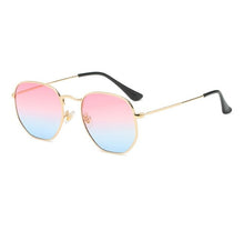 Carica l&#39;immagine nel visualizzatore di Gallery, 2023 Men Sunglases Hexagon Sun glasses Women Metal Frame Fishing Glasses Gold tea Eyewear lentes de sol hombre okulary UV400