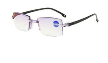 Load image into Gallery viewer, 2023 Men Women Rimless Reading Glasses Anti Blue Light Bifocal Far Near Magnification Eyewear Presbyopic Glasses +150 +200