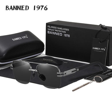 2023 Men's Quality Sunglasses Male Driving Shades TAC Metal Brand Sun glasses Man Eyewear UV400 Original Designer Oculos
