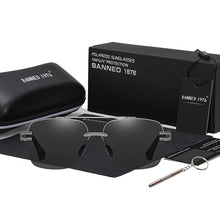 Load image into Gallery viewer, 2023 Men&#39;s Quality Sunglasses Male Driving Shades TAC Metal Brand Sun glasses Man Eyewear UV400 Original Designer Oculos