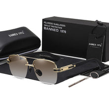 Load image into Gallery viewer, 2023 Men&#39;s Quality Sunglasses Male Driving Shades TAC Metal Brand Sun glasses Man Eyewear UV400 Original Designer Oculos