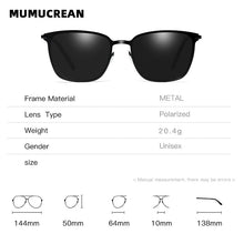 Load image into Gallery viewer, 2022 Men's Sunglasses  Arrival Square Polarized Sunglasses Metal Driver Night Vision Goggles Sunglasses