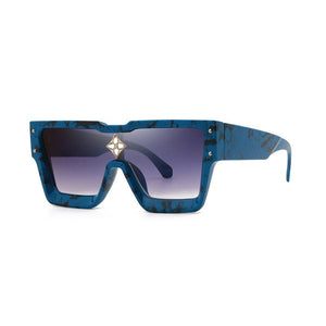 2023 Men's Women's Square Gradient Sunglasses Retro Oversized Brand Designer Sunglasses UV400