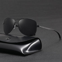 Load image into Gallery viewer, 2023 Metal Frame Quality Oversized Spring Leg Alloy Men Sunglasses Polarized Brand Designer Pilot Male Sun Glasses Driving