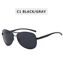 Load image into Gallery viewer, 2023 Metal Frame Quality Oversized Spring Leg Alloy Men Sunglasses Polarized Brand Designer Pilot Male Sun Glasses Driving