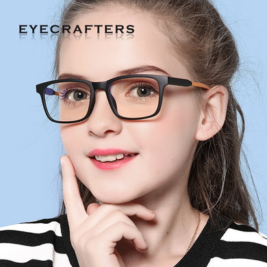 2023 Kids Girl Boy Children Anti-Blue Light Glasses Goggle Reader Eyeglasses Frame Boys Girls Computer Blue Ray Glasses TR90