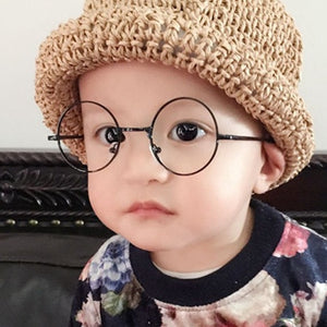 2023 Round Children Glasses Frame  Baby Boys Girls Eyeglasses Frame Vintage Kids Clear Lens  Optical Spectacle 2-9 old