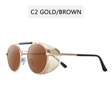 Load image into Gallery viewer, 2023 Round Steampunk Sunglasses Men Women Metal Glasses Brand Design Vintage Sunglasses  UV400 Gafas