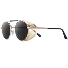Load image into Gallery viewer, 2023 Round Steampunk Sunglasses Men Women Metal Glasses Brand Design Vintage Sunglasses  UV400 Gafas