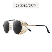Load image into Gallery viewer, 2023 Round Steampunk Sunglasses Men Women Metal Glasses Brand Design Vintage Sunglasses  UV400 Gafas
