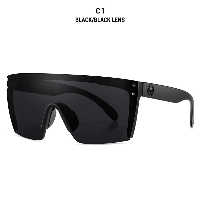 2023 BRAND Mirrored Green lens heat wave Sunglasses men sport goggle u –  Cinily