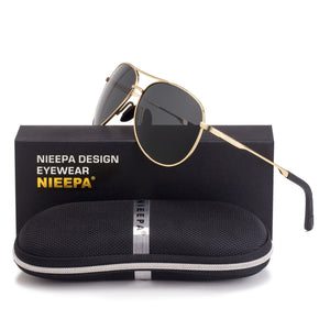 2023 NIEEPA Classic Top Brand Design Men Polarized Sunglasses Driving Sunglasses UV400  Brands Original Packaging Glasse