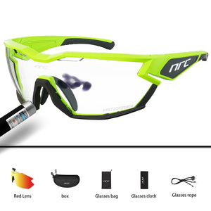 2022 NRC P-Ride Pochromic Cycling Glasses man Mountain Bike Bicycle Sport Cycling Sunglasses MTB Cycling Eyewear woman