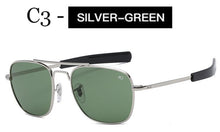 Load image into Gallery viewer, 2023  AO 8054military  army to pilot 52mm sunglasses brand American lens optical glass sunglasses sunglasses