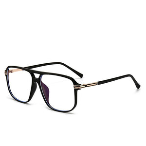 2023 Anti Blue Light Square Frame Glasses Men UV400 Metal Frame Blue Light Blocking Computer Eyeglasses Women