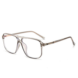 2023 Anti Blue Light Square Frame Glasses Men UV400 Metal Frame Blue Light Blocking Computer Eyeglasses Women