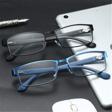 2023  Men's Business Reading Glasses Titanium alloy Frame Male Hyperopia Presbyopia Prescription Glasses