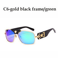 Load image into Gallery viewer, 2022  Brand Design Women Men Sunglasses Oversized Frame Leather Sun Glasses Man Hip Hop High Quality Male Female 2150 UV400