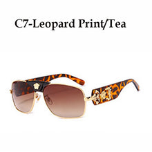 Load image into Gallery viewer, 2022  Brand Design Women Men Sunglasses Oversized Frame Leather Sun Glasses Man Hip Hop High Quality Male Female 2150 UV400