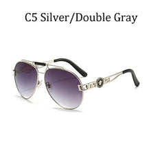 Load image into Gallery viewer, 2022  Brand Design Women Men Sunglasses Oversized Frame Leather Sun Glasses Man Hip Hop High Quality Male Female 2150 UV400