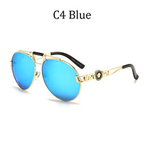 Load image into Gallery viewer, 2022  Brand Design Women Men Sunglasses Oversized Frame Leather Sun Glasses Man Hip Hop High Quality Male Female 2150 UV400