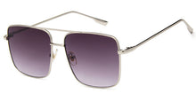 Load image into Gallery viewer, 2023 Brand Designer Metal Men Oversized Sunglasses  Square Sunglasses Women Mirror Lens Oculos De Sol