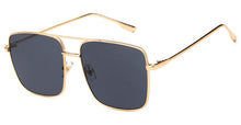 Load image into Gallery viewer, 2023 Brand Designer Metal Men Oversized Sunglasses  Square Sunglasses Women Mirror Lens Oculos De Sol