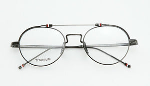 2023 Brand Tom Brown Glasses Frame Women Double Beam Retro Round Frames Titanium TBX912 Sunglasses Prescription Optics Lens