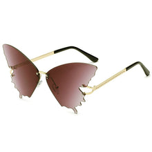 Load image into Gallery viewer, 2023 Butterfly Frameless Sunglasses For Women  Glasses Brand Designer Personalized  Colorful Shade Ladies Eyewear UV400